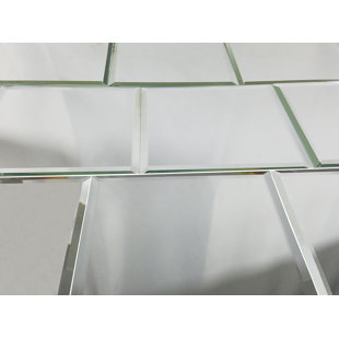 Metallic Tiles You Ll Love Wayfair Echo 8 X Gl Tile In High Gloss Silver