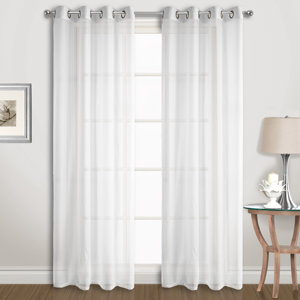 Special Solid Sheer Grommet Curtain Panels (Set of 2)