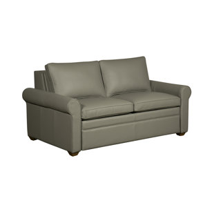 Leather And Fabric Couch Wayfair Kipling Leather Sleeper Sofa