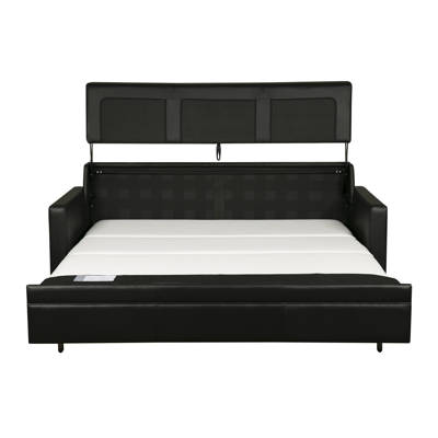Brayden Studio Swiger Sleeper Reviews Wayfair Rolette Leather Sleeper Sofa