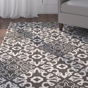 Pearce Black/Cream Indoor/Outdoor Area Rug