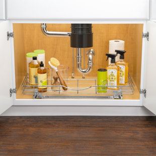 Under Sink Pull Out Storage Wayfair Lynk Professional U Shaped Slide Out Under Sink Pull Drawer