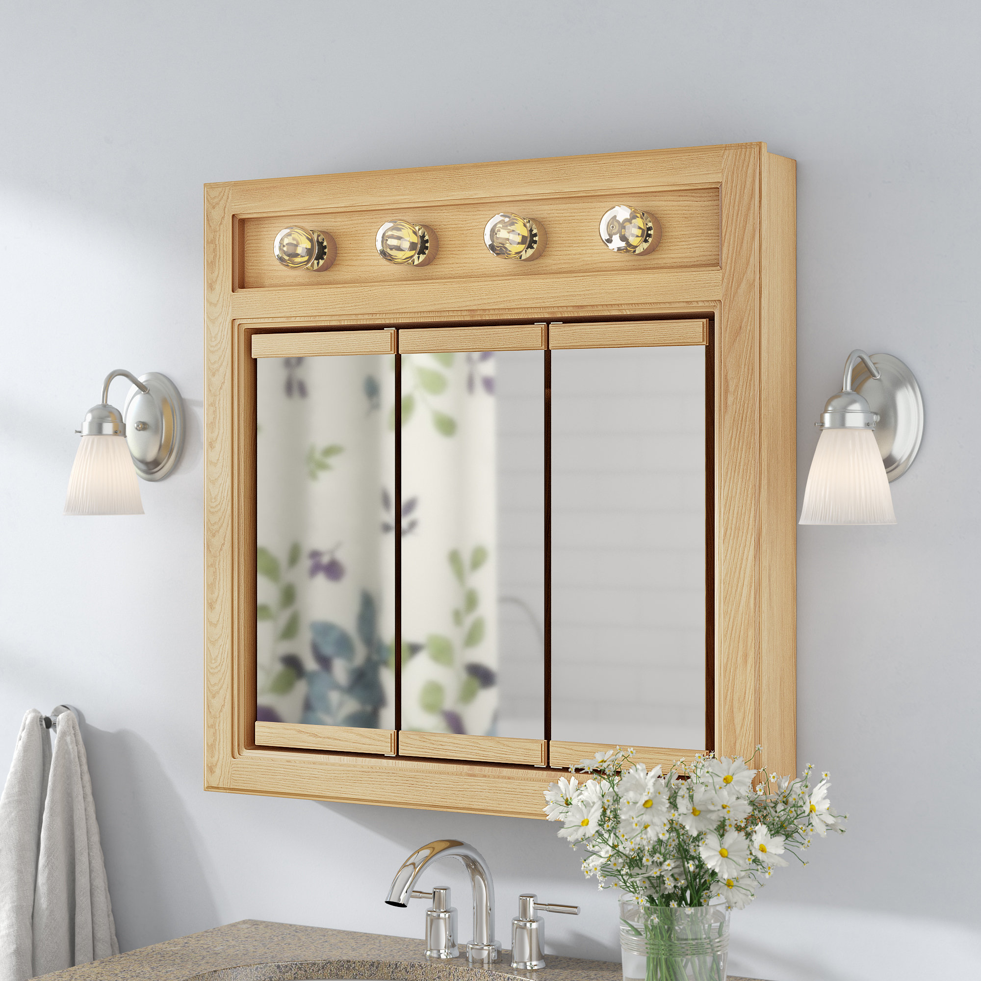 Andover Mills Steubenville 30 X Surface Mount Medicine Cabinet Andover Mills Steubenville 30 X Surface Mount Medicine Cabinet With Lighting Reviews Wayfair
