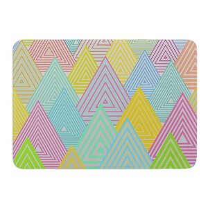 Pastel Mountains by Angelo Carantola Bath Mat