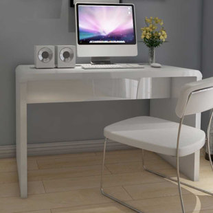 Grey Gloss Desk Wayfair Co Uk Radelange High Gloss Writing Desk