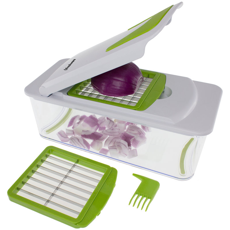 Freshware 7 In 1 Vegetable Fruit And Cheese Chopper With Mandoline 7 In 1 Vegetable Fruit And Cheese Chopper With Mandoline Slicer