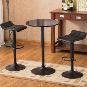 Ainsley Modern 3 Piece Pub Table Set b..