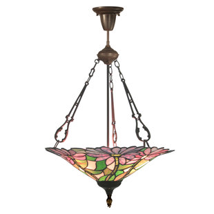 Tiffany Hanging Ceiling Lights Wayfair Patrick Tiffany Hanging 3 Light Bowl Pendant