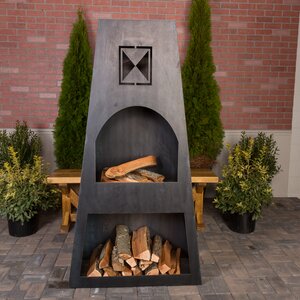 Fire Knight Steel Wood Burning Outdoor fireplace