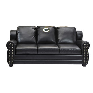 Dark Green Leather Sofa Wayfair Nfl Coach Leather Sofa