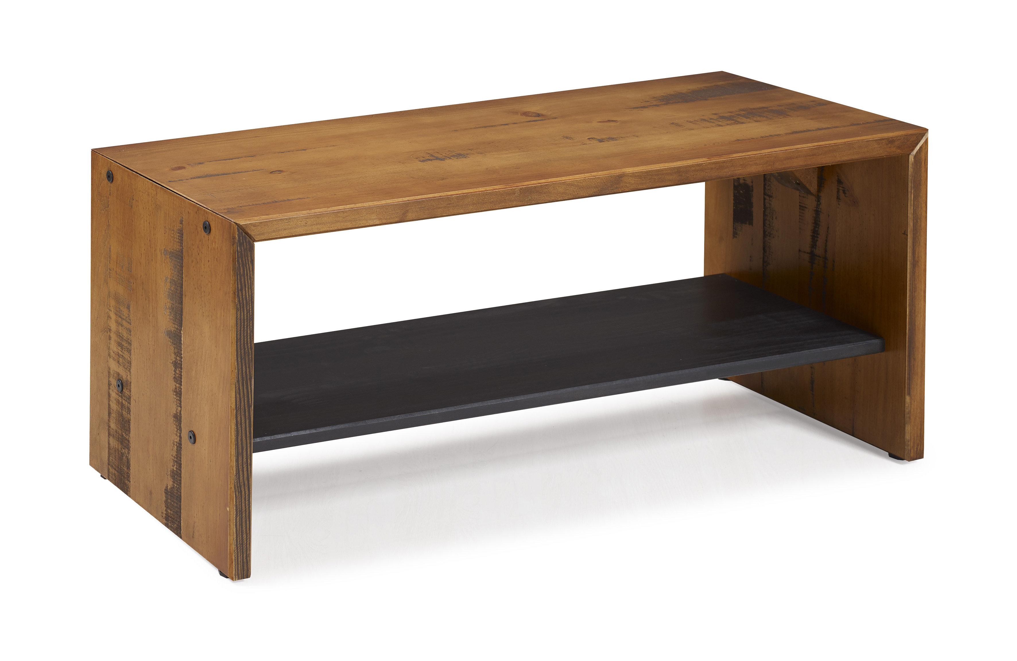 Arocho Solid Wood Shelves Storage Bench Reviews Allmodern