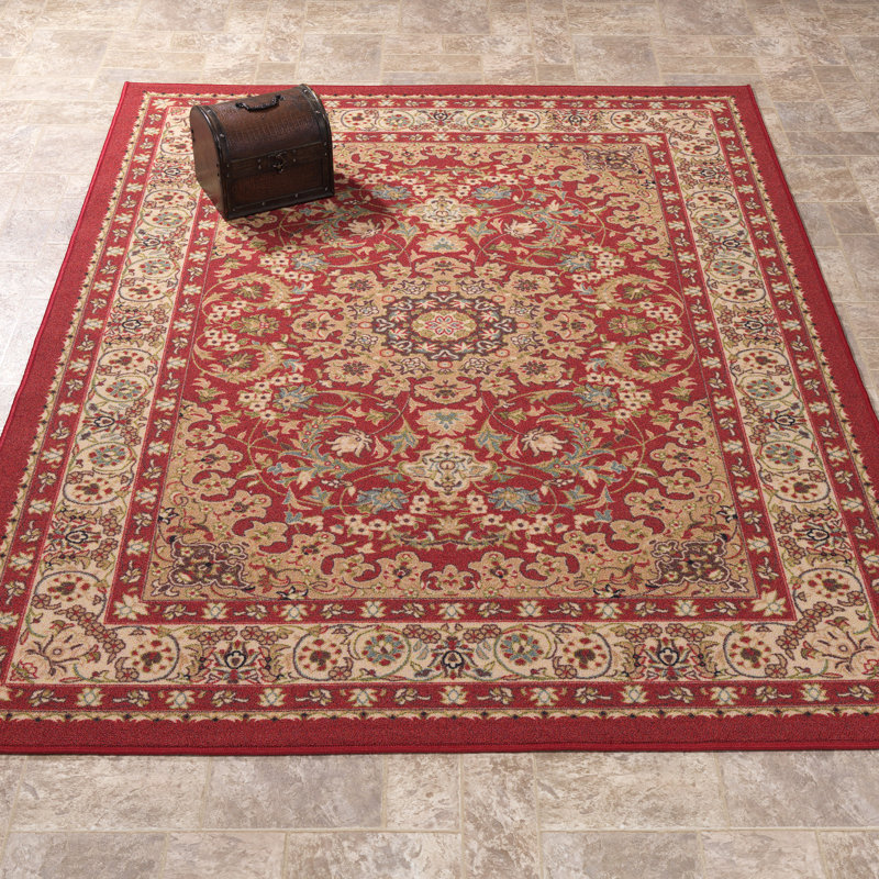 sweet home stores Sweet Home Medallion Red Area Rug & Reviews Wayfair