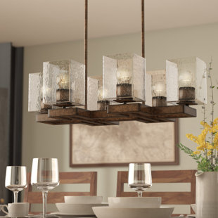 Rustic Pendant Lighting You Ll Love Wayfair Malwae 6 Light Kitchen Island Pendant