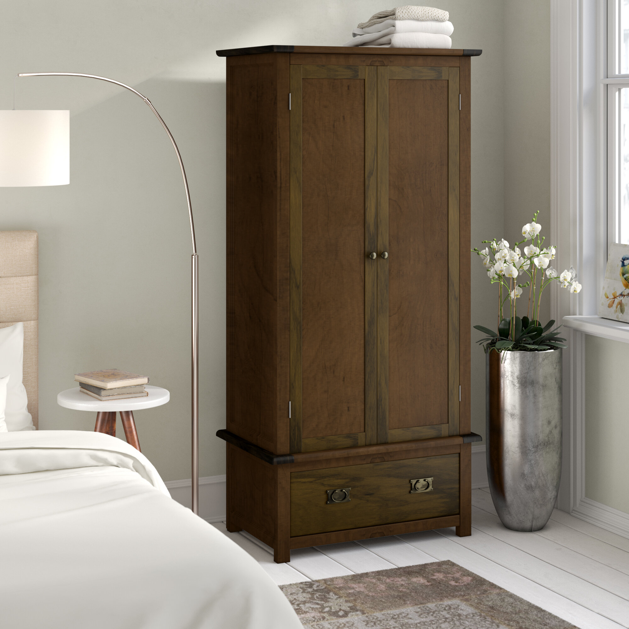 Three Posts Amherst 2 Door Wardrobe Reviews Wayfair Co Uk