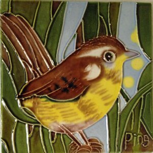 Wren Tile Wall Decor