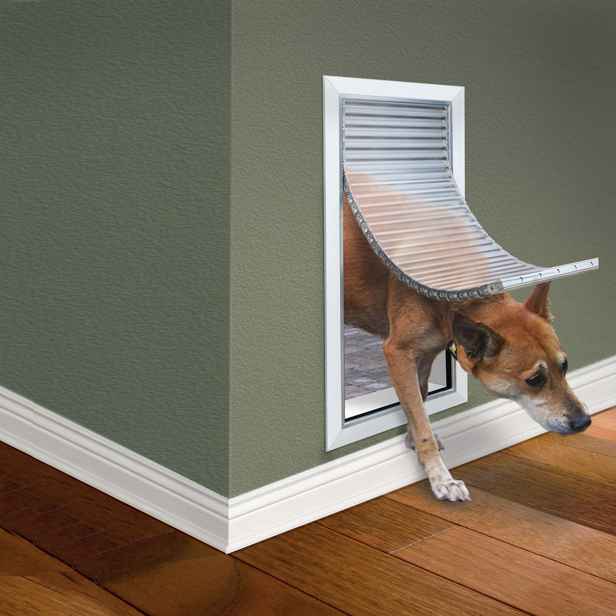 Armour Flex Airtight Extreme Weather Pet Door With Magnetic Closure System Small Wall Install