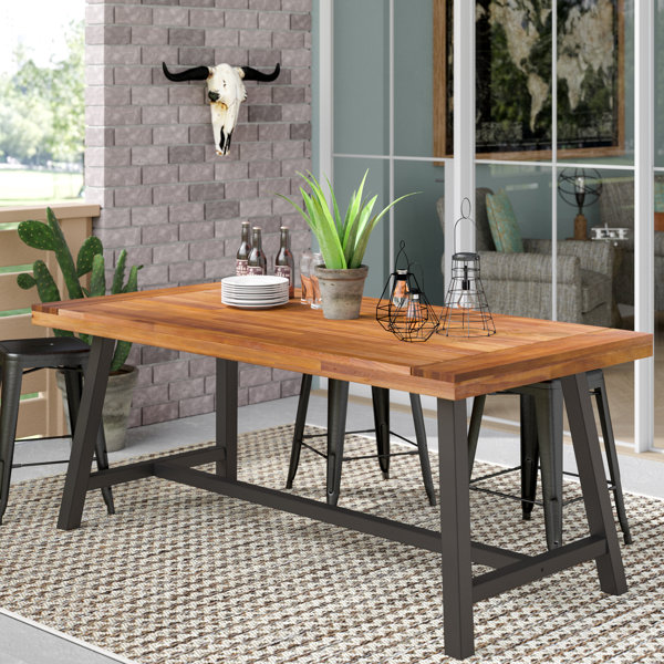 Faux Wood Outdoor Dining Table Wayfair