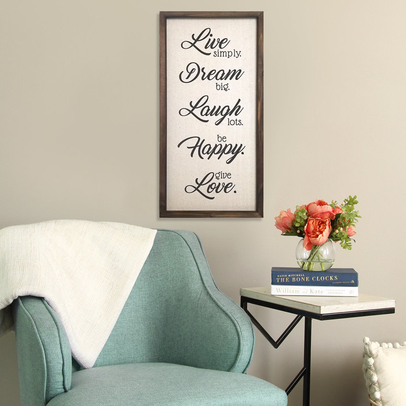 Winston Porter Live Dream Laugh Hy Love Wall Décor Wayfair Live Dream Laugh Hy Love Wall Décor