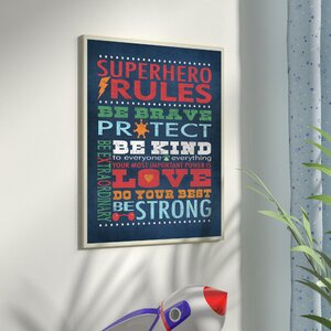 Stella 'Superhero Rules' Canvas Wall Art