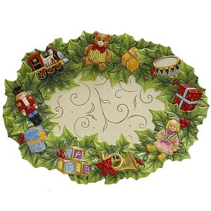 Toyland Christmas Platter Accent