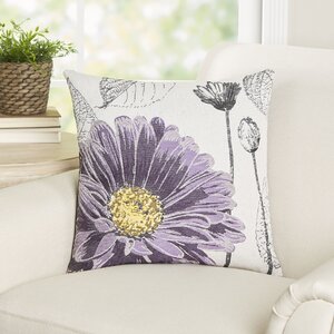 Krauss Flower Embroidery Throw Pillow