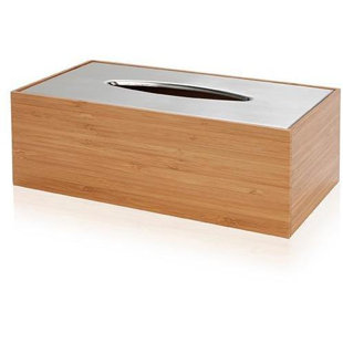 Tissue Box Cover Wood Bathroom Accessories You Ll Love Wayfair Trisler Bamboo Wood Tissue Box Cover