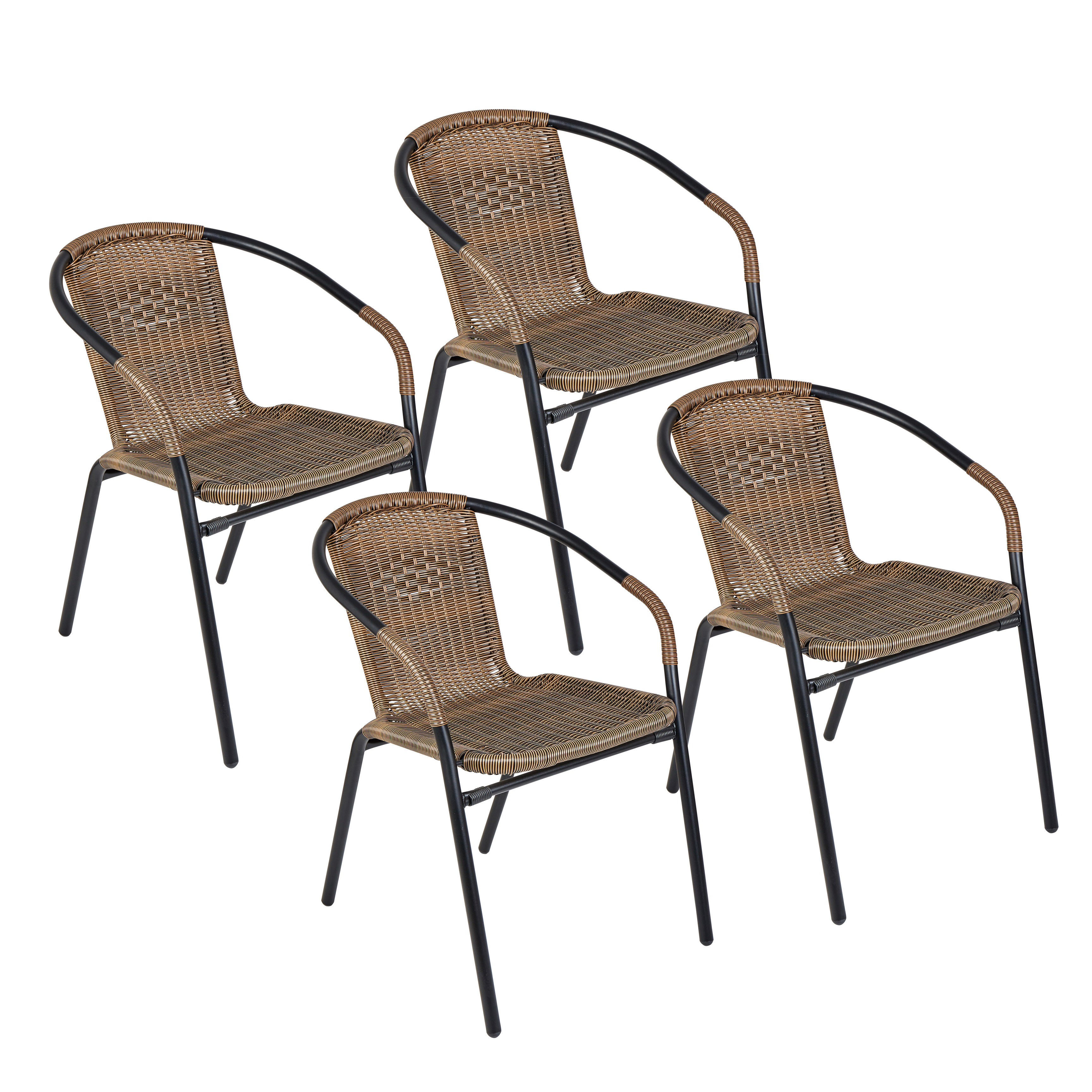 Pineville Rattan Patio Dining Chair Reviews Joss Main