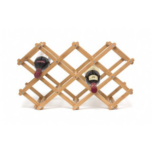 Morrissey Bamboo 10 Bottle Tabletop Wine Bottle Rack by Andover Mills