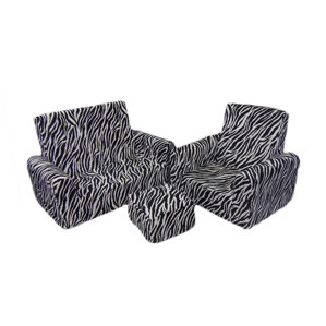 3 Piece Kids Sofa Chair and Ottoman Set by Fun Furnishings