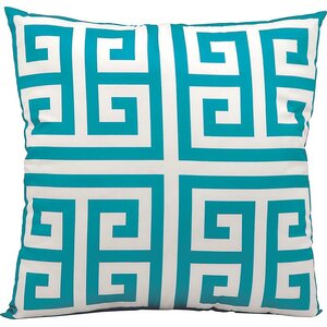Gallia Geometric Faux Silk Outdoor Throw Pillow