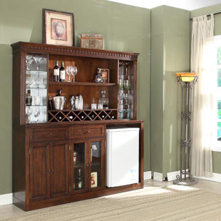 Bar Cabinet With Wine Fridge Wayfair Chiaramonte Back Bar With Wine Storage