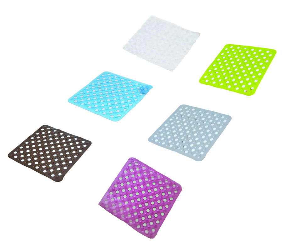 Evideco Non Skid Square Shower Mat & Reviews Wayfair
