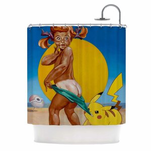 'Peekachu' Pop Art Shower Curtain