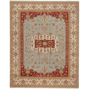 Biltmore Hand-Knotted Gray/Cream Area Rug