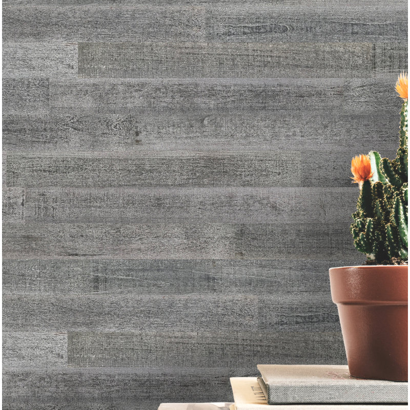 Smartpaneling 3 Solid Wood Wall Paneling In Gray Wayfair 3 Solid Wood Wall Paneling In Gray