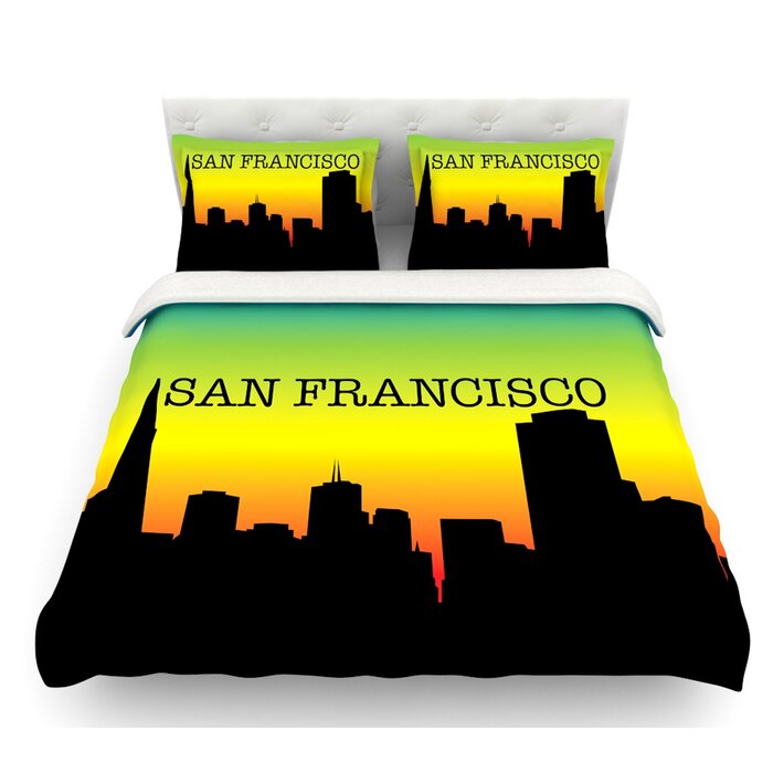 East Urban Home San Francisco Featherweight Duvet Cover Wayfair