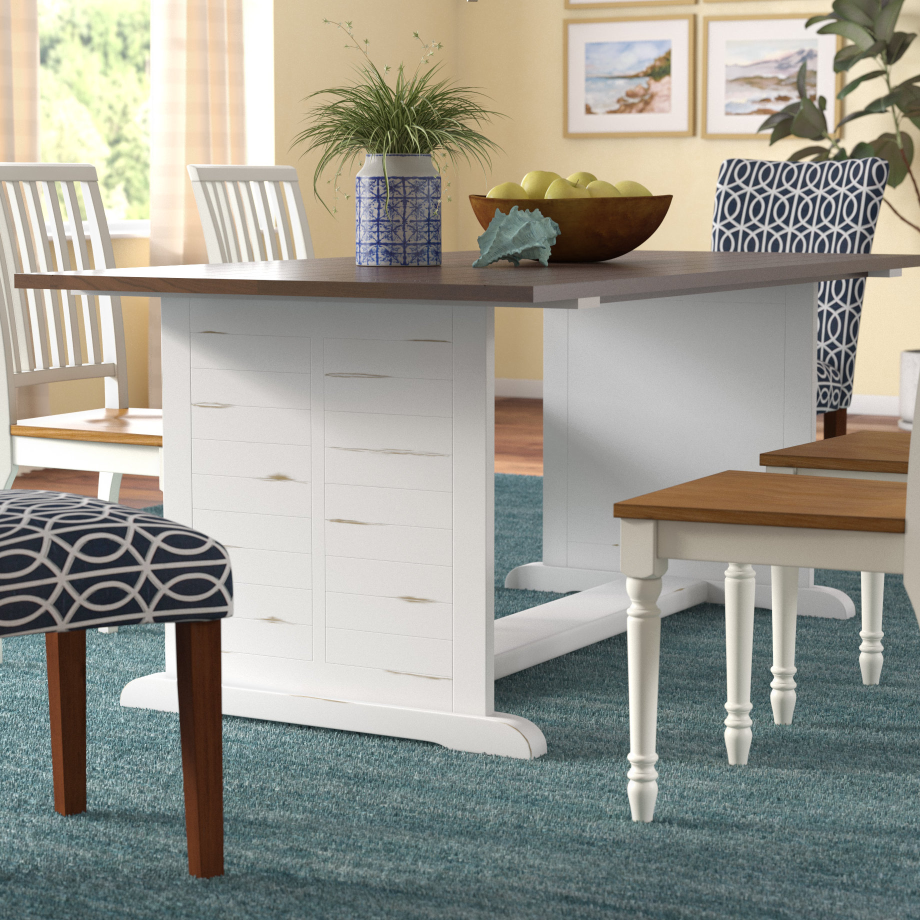 Pineville Oak Top Dining Table Pineville Oak Top Dining Table