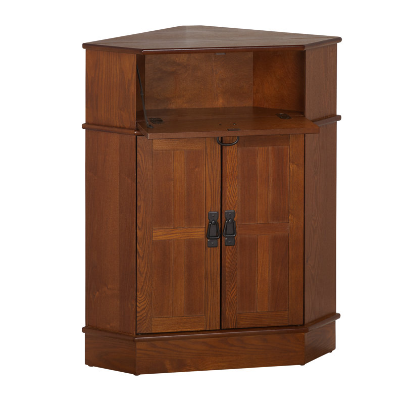Charlton Home Whitaker 2 Door Corner Cabinet Reviews Wayfair Whitaker 2 Door Corner Cabinet
