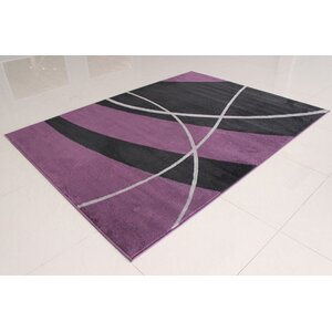 Black/Purple Area Rug