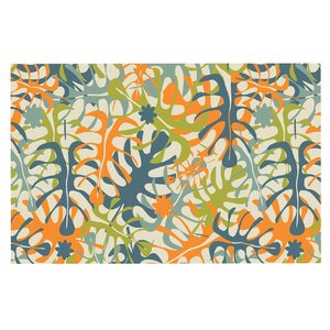 Julia Grifol Summer Tropical Leaves Doormat