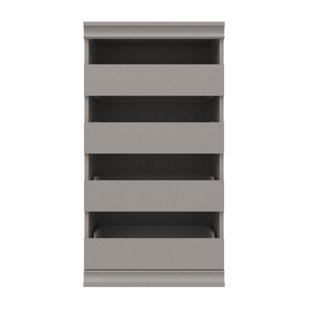 Closet Drawers Unit Wayfair Quickview Taupe White