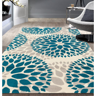 Blue Rugs You Ll Love Wayfair Wallner Loom Teal Blue Area Rug