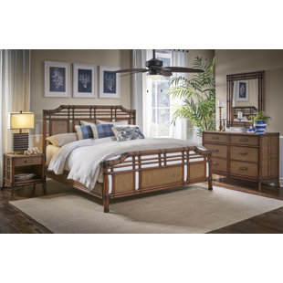 Wicker Rattan Bedroom Sets You Ll Love Wayfair Ashleigh Complete Panel Bedroom Set Of 6