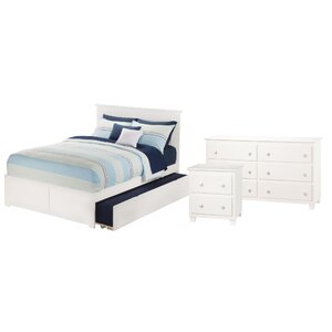 Ernest Nantucket Panel 3 Piece Bedroom Set