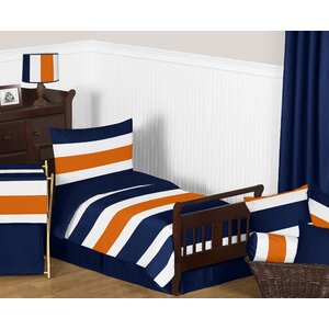 Stripe 5 Piece Toddler Bedding Set