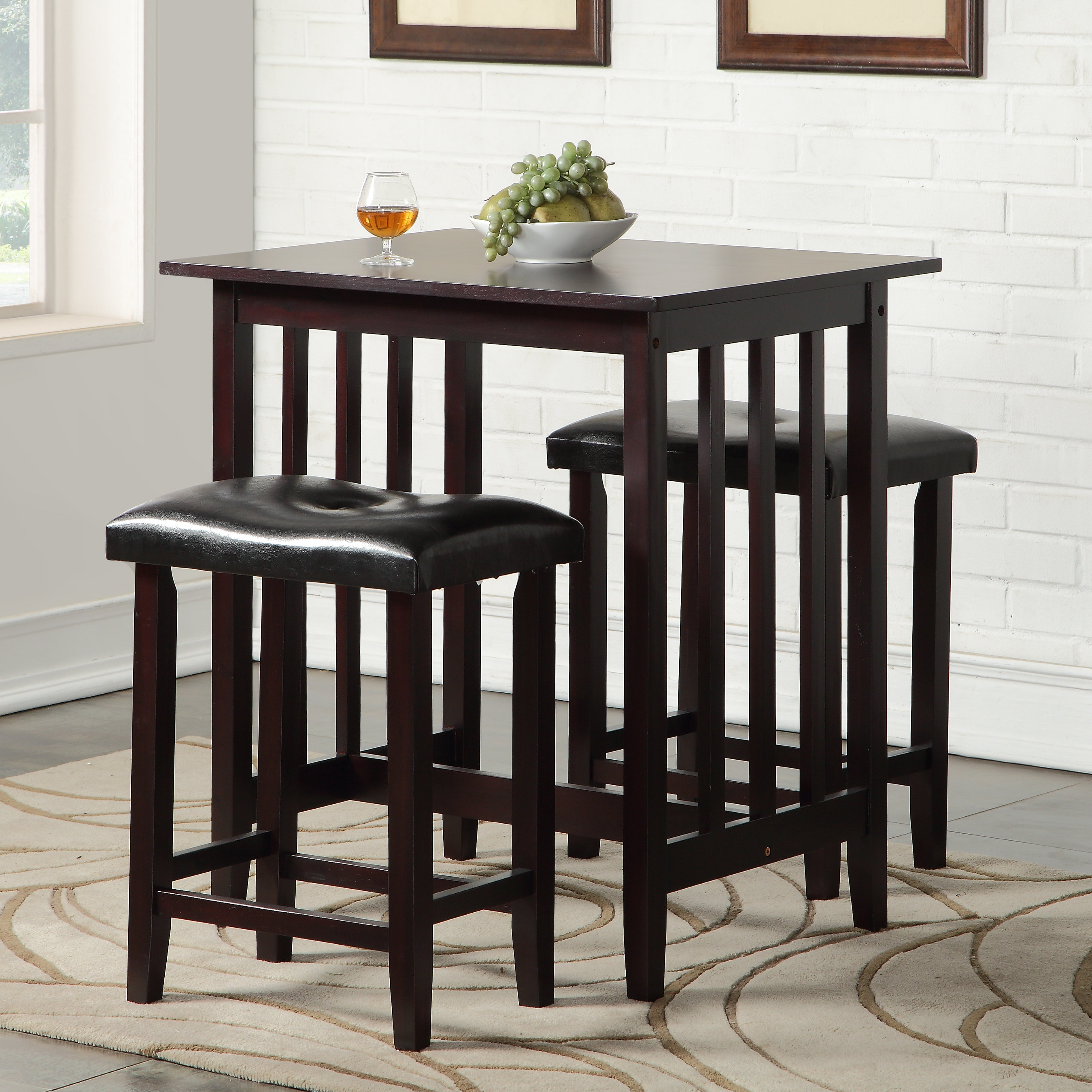 Andover Mills Richland 3 Piece Counter Height Pub Table Set ... Andover Mills Richland 3 Piece Counter Height Pub Table Set ...