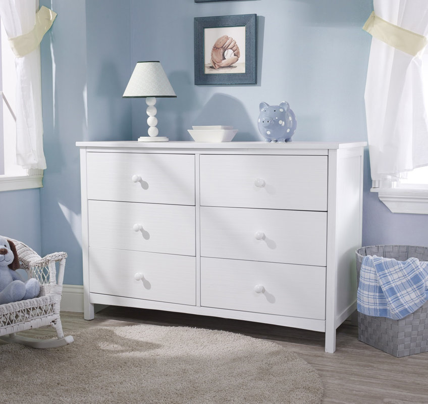 Sorelle Simple 6 Drawer Double Dresser & Reviews Wayfair