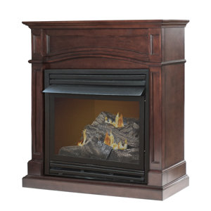 Brentmore Full Size Wall Mounted Dual Fuel Fireplace