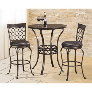Bar Height Patio Bistro Set Wayfair Alchemist 3 Piece Bar Height Pub Table Set