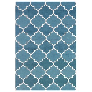 Wool Hand-Tufted Blue/Ivory Area Rug